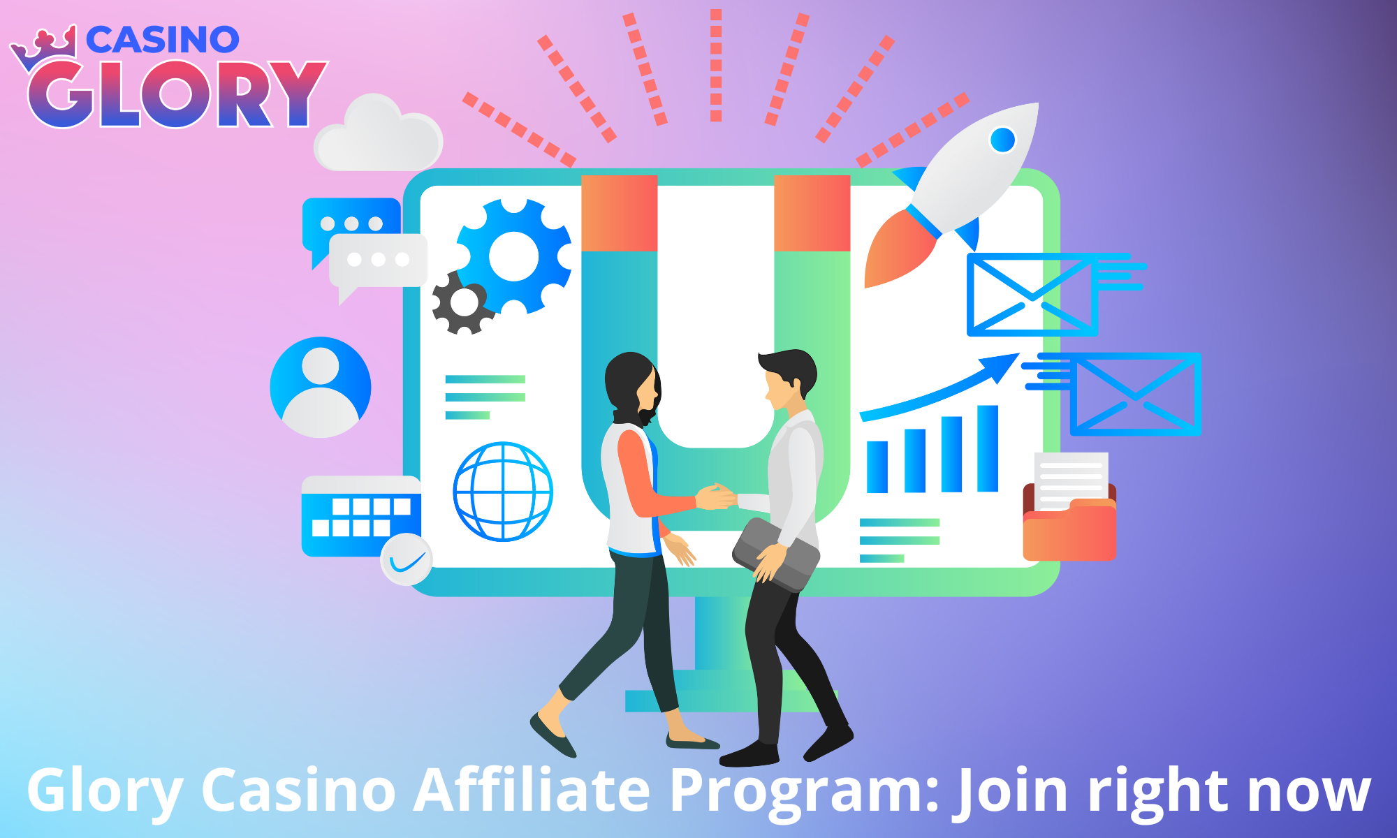 Glory Casino has a special affiliate program with nice bonuses