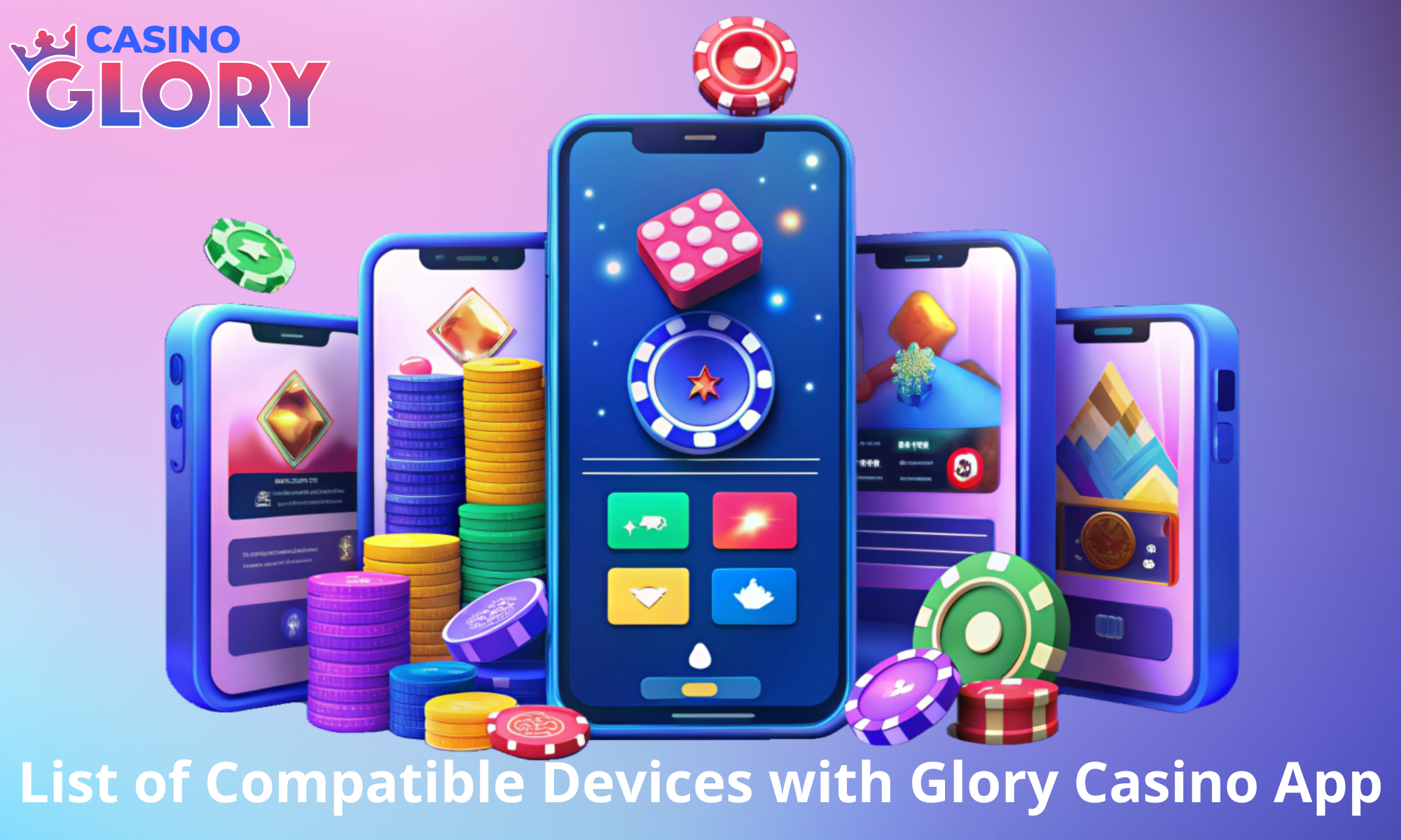 Overview of compatible devices with the Glory Casino app