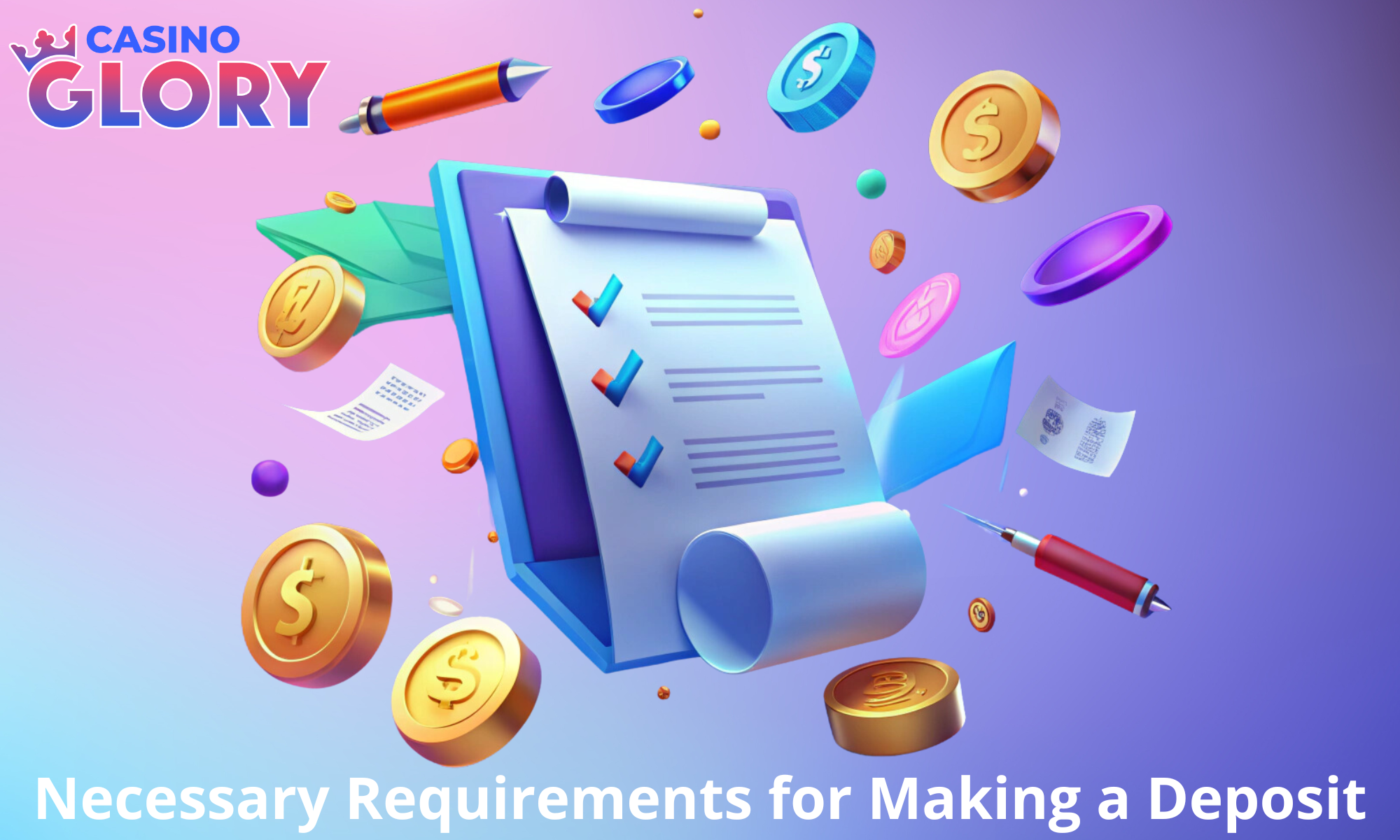 Basic requirements for making a deposit at Glory Casino