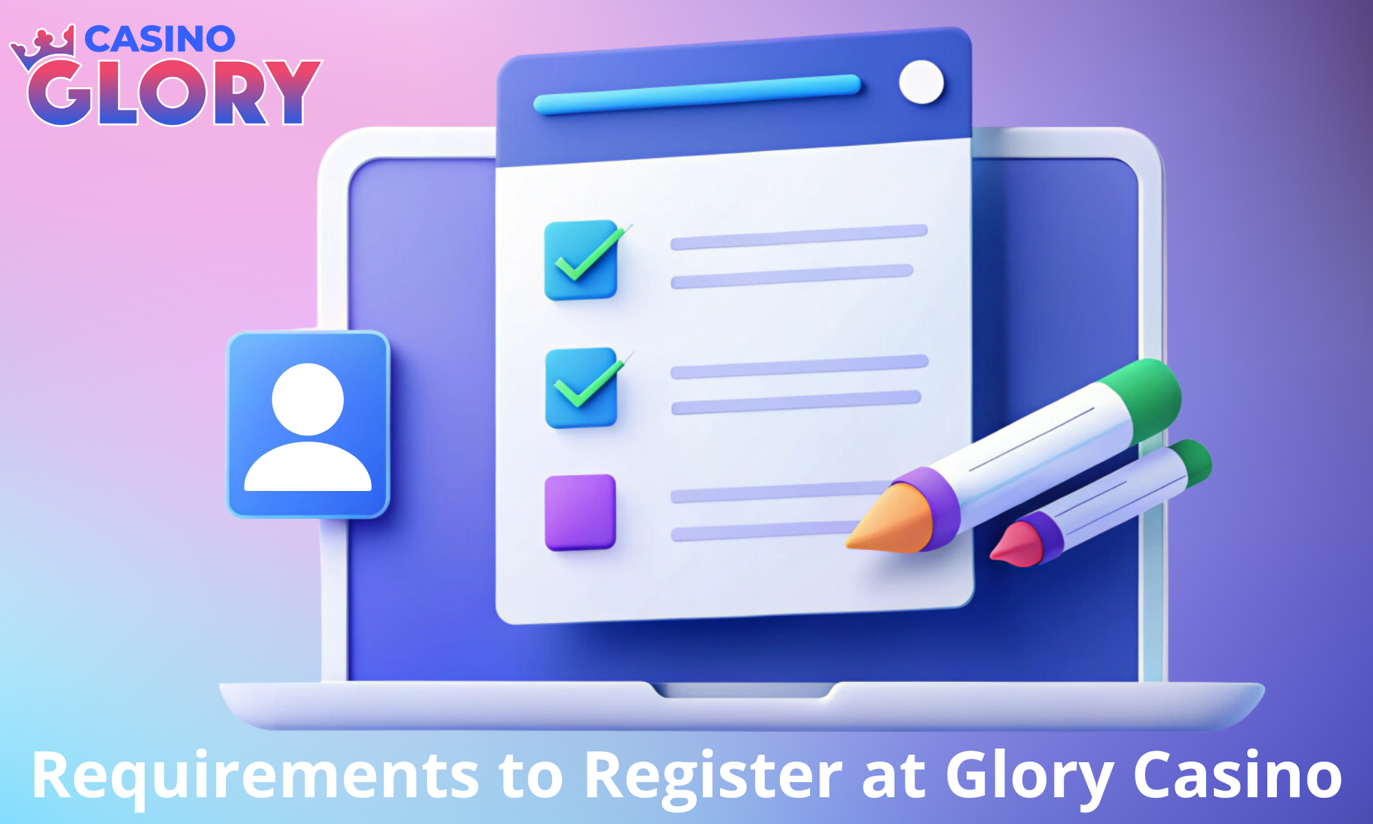 Before you start registering, please review the Glory Casino terms and conditions