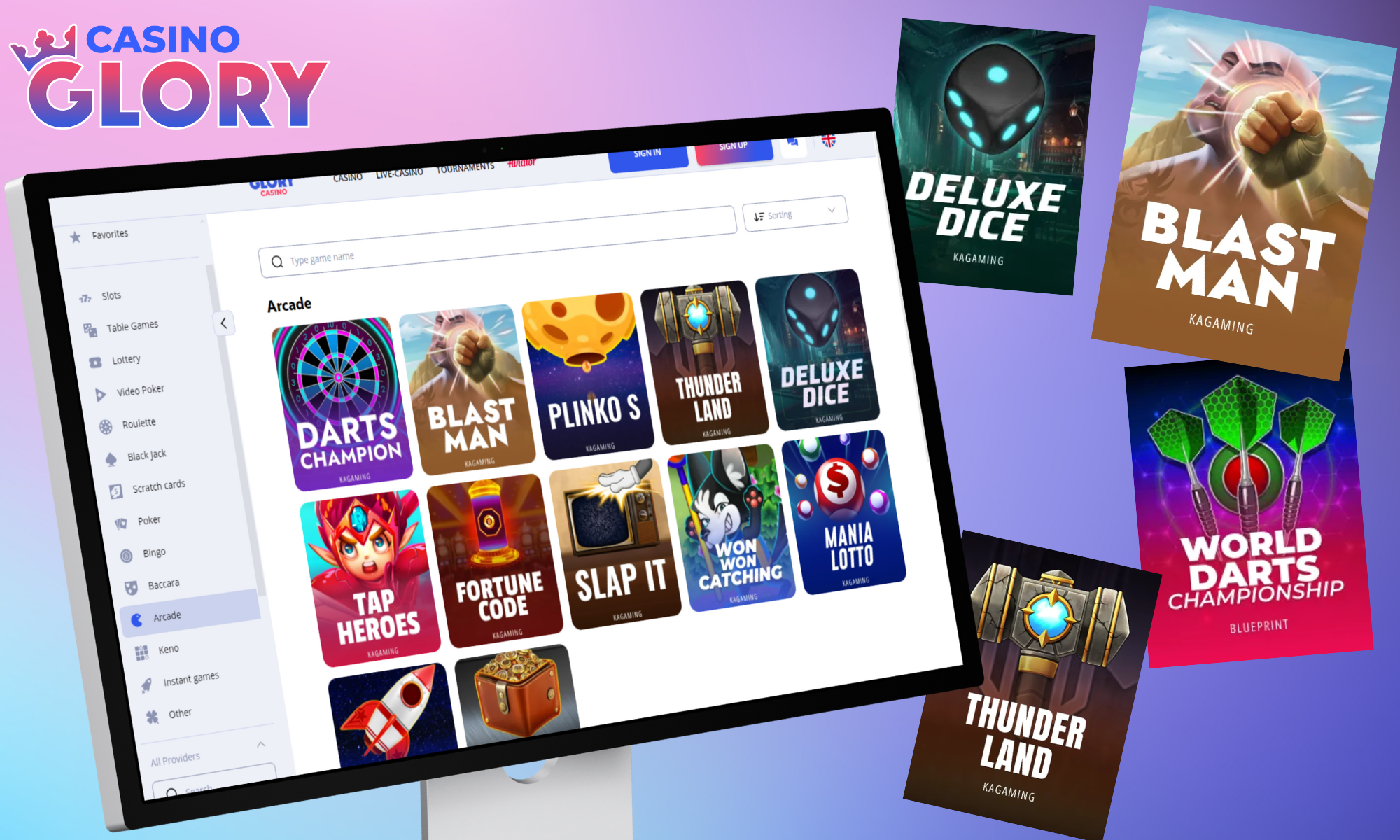 Glory Casino'dan atari oyunu