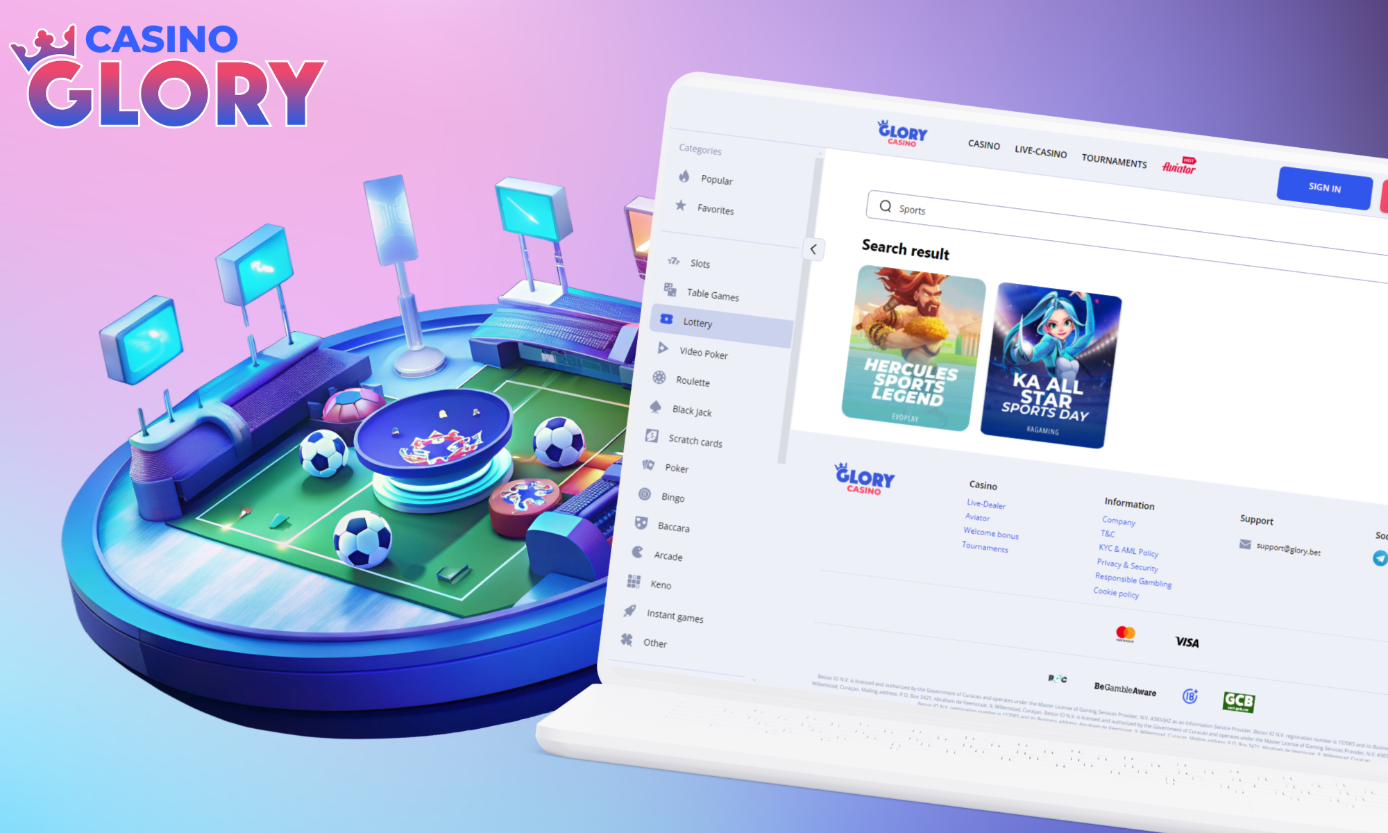 Glory Casino yeni bir oyun kategorisi tanıttı: Sanal Sporlar