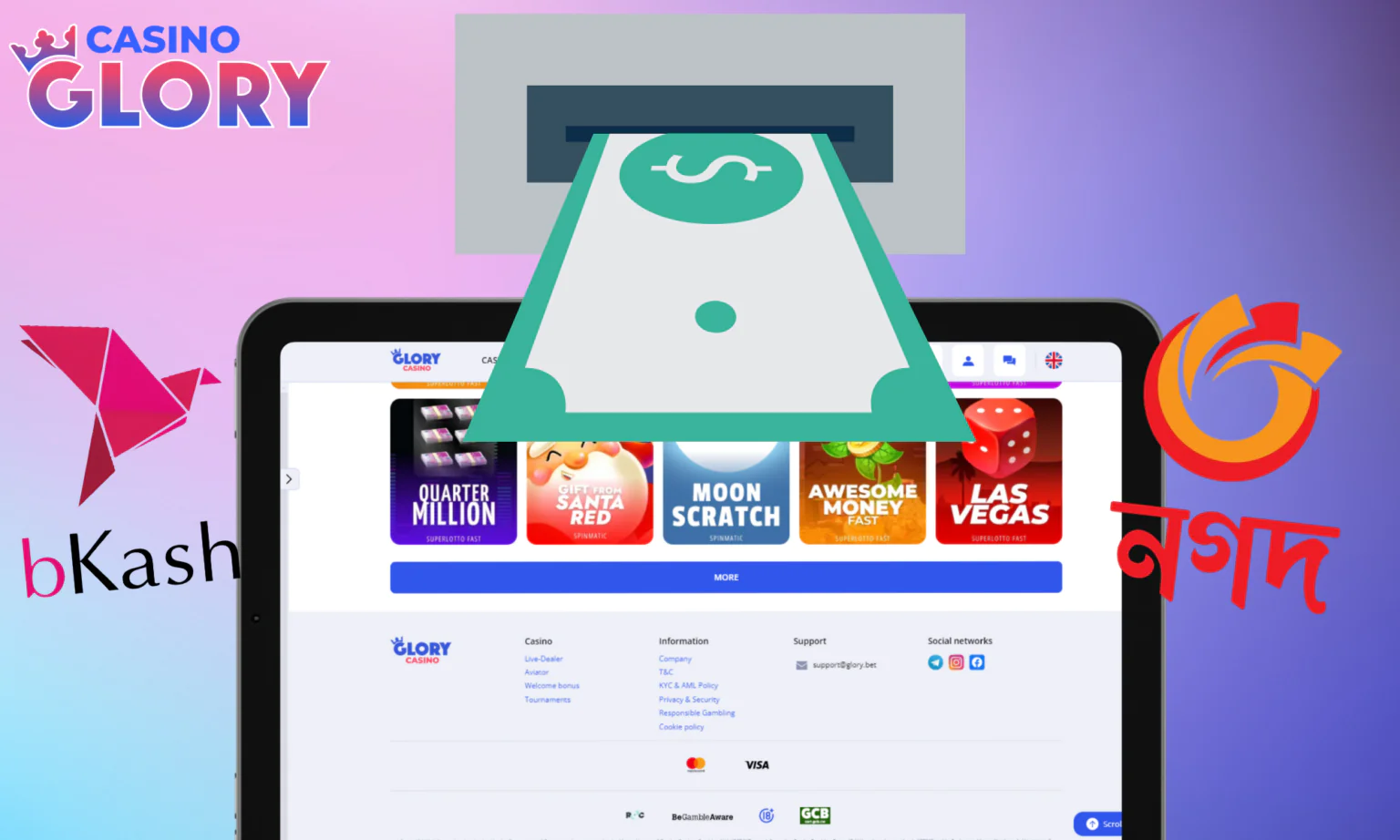 Revue complète de Glory Casino pour les joueurs français