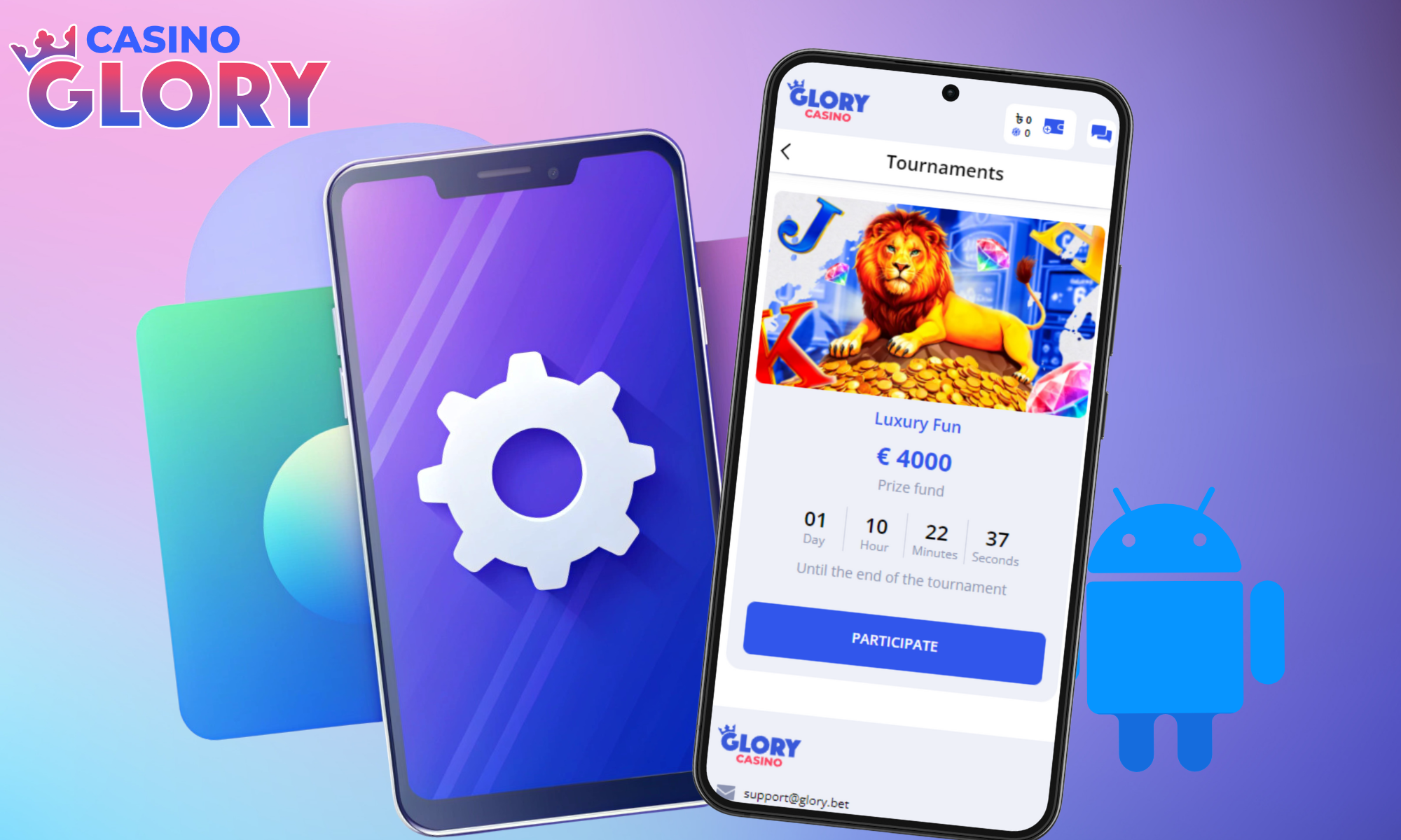 Minimum system requirements for installing the Glory Casino app on Android